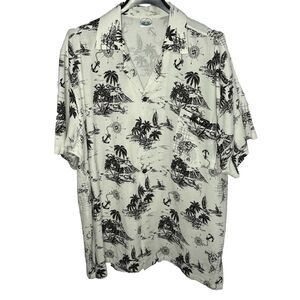 Ocean Blue Apparel Men’s St Thomas US VI Caribbean White Black Shirt Size XXXL